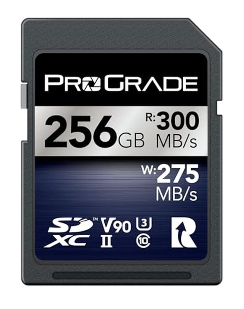 Test carte mémoire Prograde Digital SDXC UHS-II 256 Go