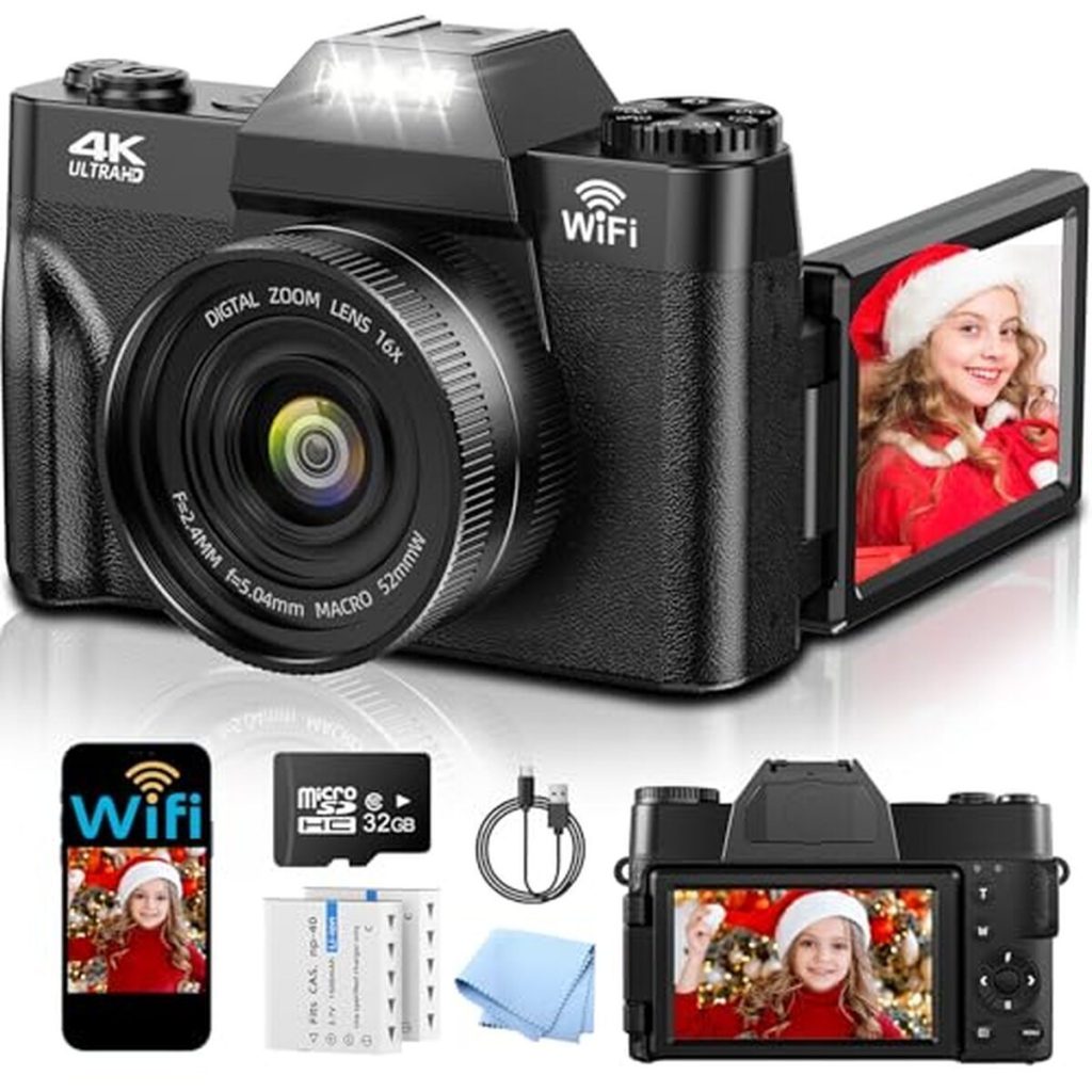 Test de l'appareil photo numérique 4K compact : caméra de vlogging portable