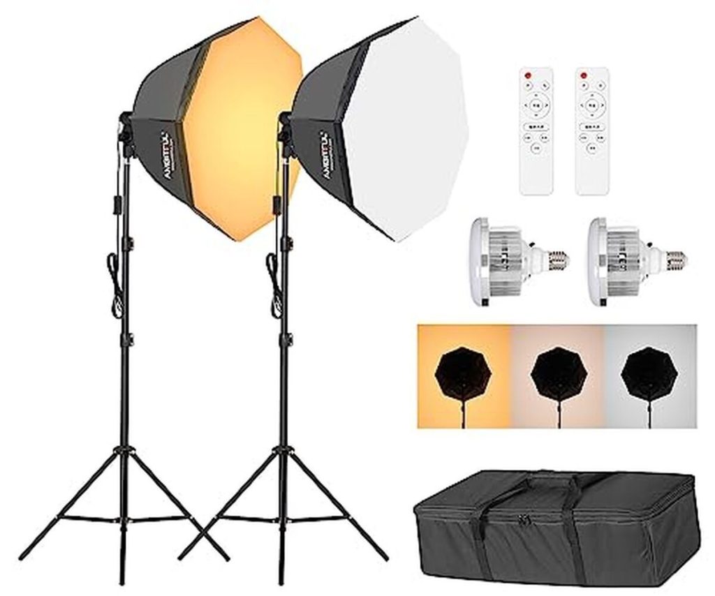 Test : kit ambitful AL-50, éclairage LED bicolore pour studio photo