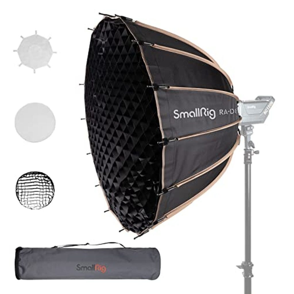 Test : softbox parabolique Smallrig RA-D85, 85 cm avec système Bowens