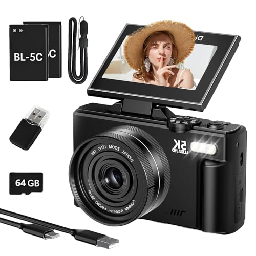 Test : appareil photo numérique compact 5K 64MP pour vlogging et voyage