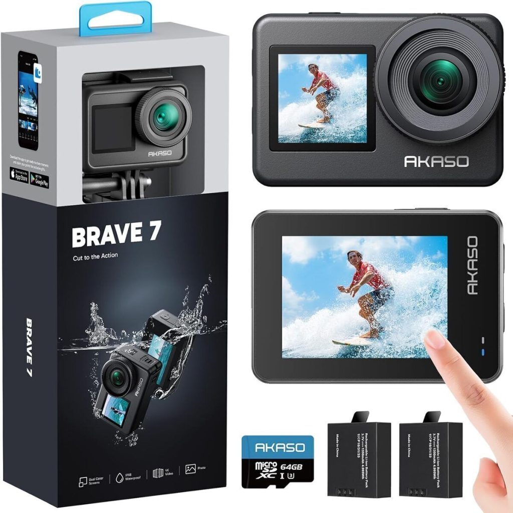 Test de la caméra sport AKASO Brave 7 : performance 4K et étanchéité