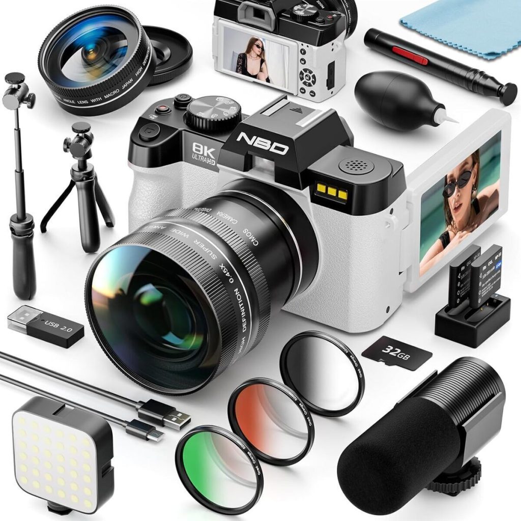Test de l'appareil photo NBD 8K : kit complet et fonctionnalités avancées