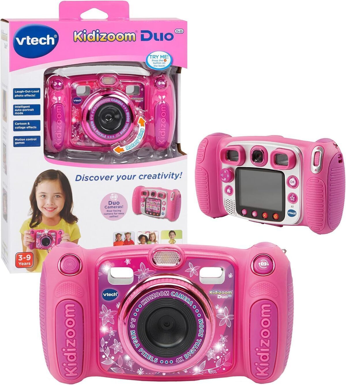 Test du VTech Kidizoom Duo 5.0 rose