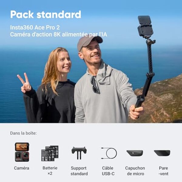 Découvrez notre avis complet sur l'Insta360 Ace Pro 2 : caméra d'action 8K étanche avec double batterie, idéale pour vos aventures. Test détaillé et performances.