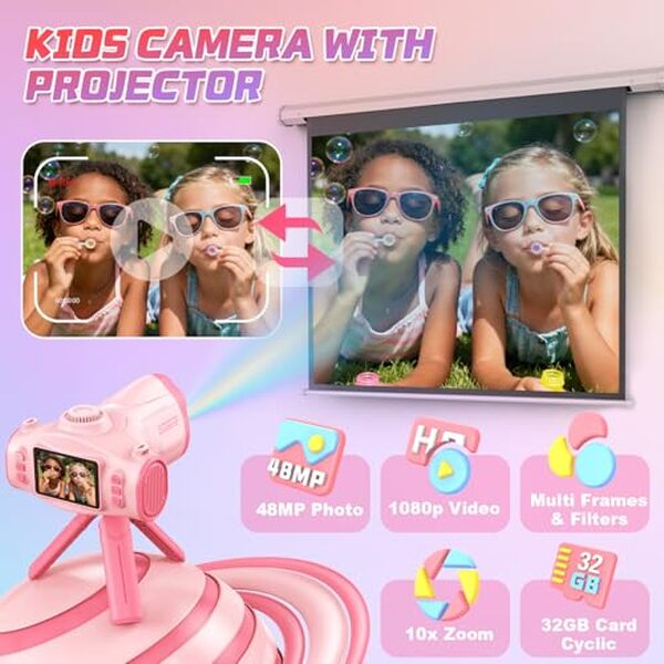 Découvrez notre test complet de l'appareil photo enfant avec projecteur et grand écran 1080p. Caractéristiques, performances et avis d'experts pour choisir le meilleur modèle.