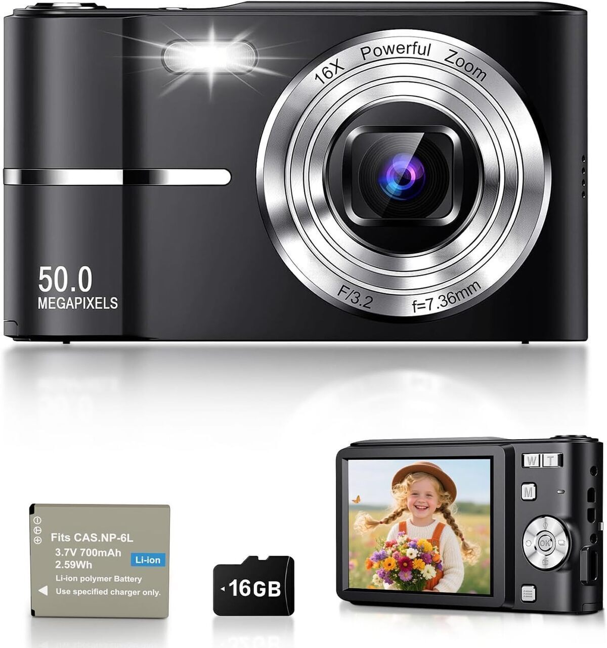 Test : appareil photo numérique compact 50MP - zoom 16X