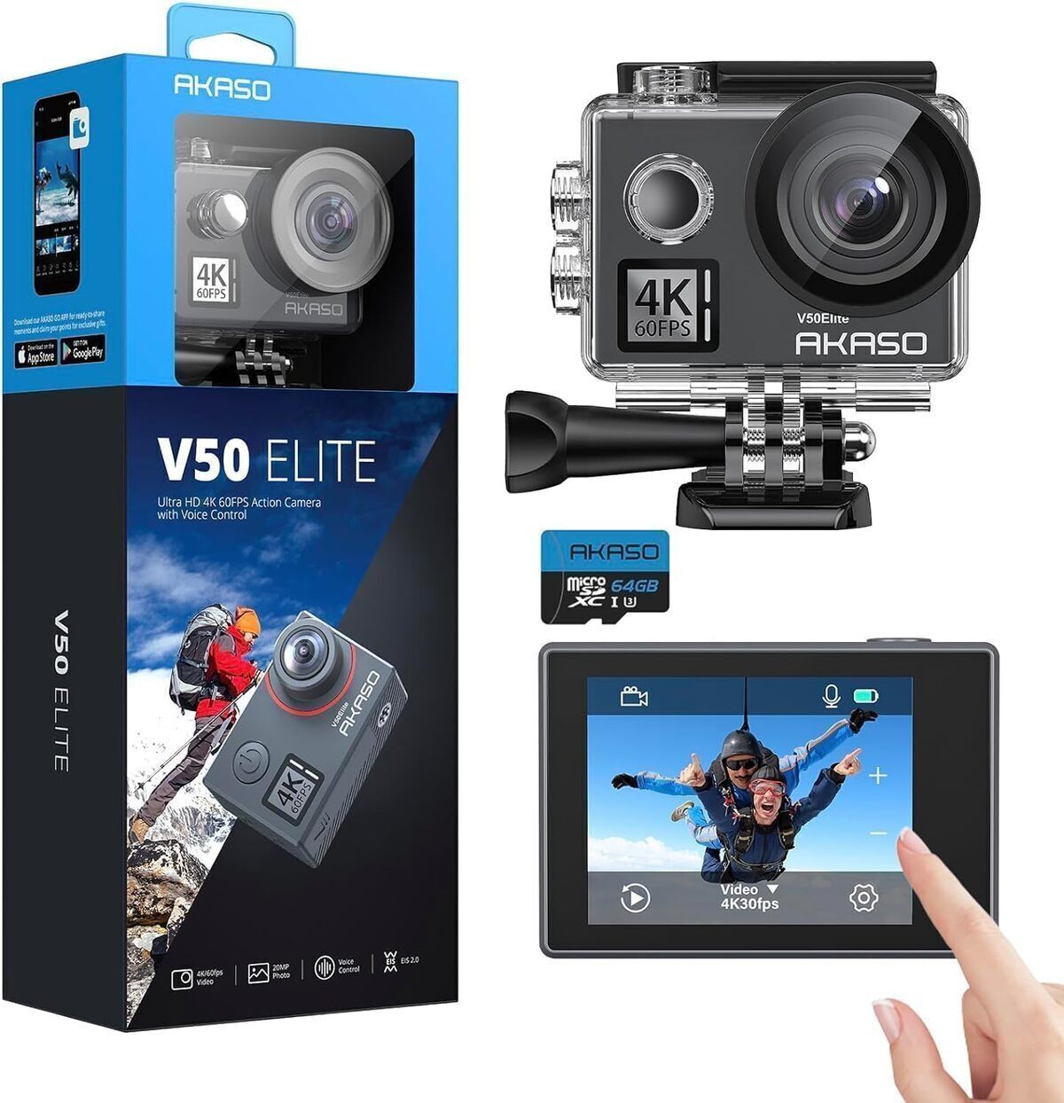 Test : caméra sport Akaso V50 Elite, 4k et télécommande