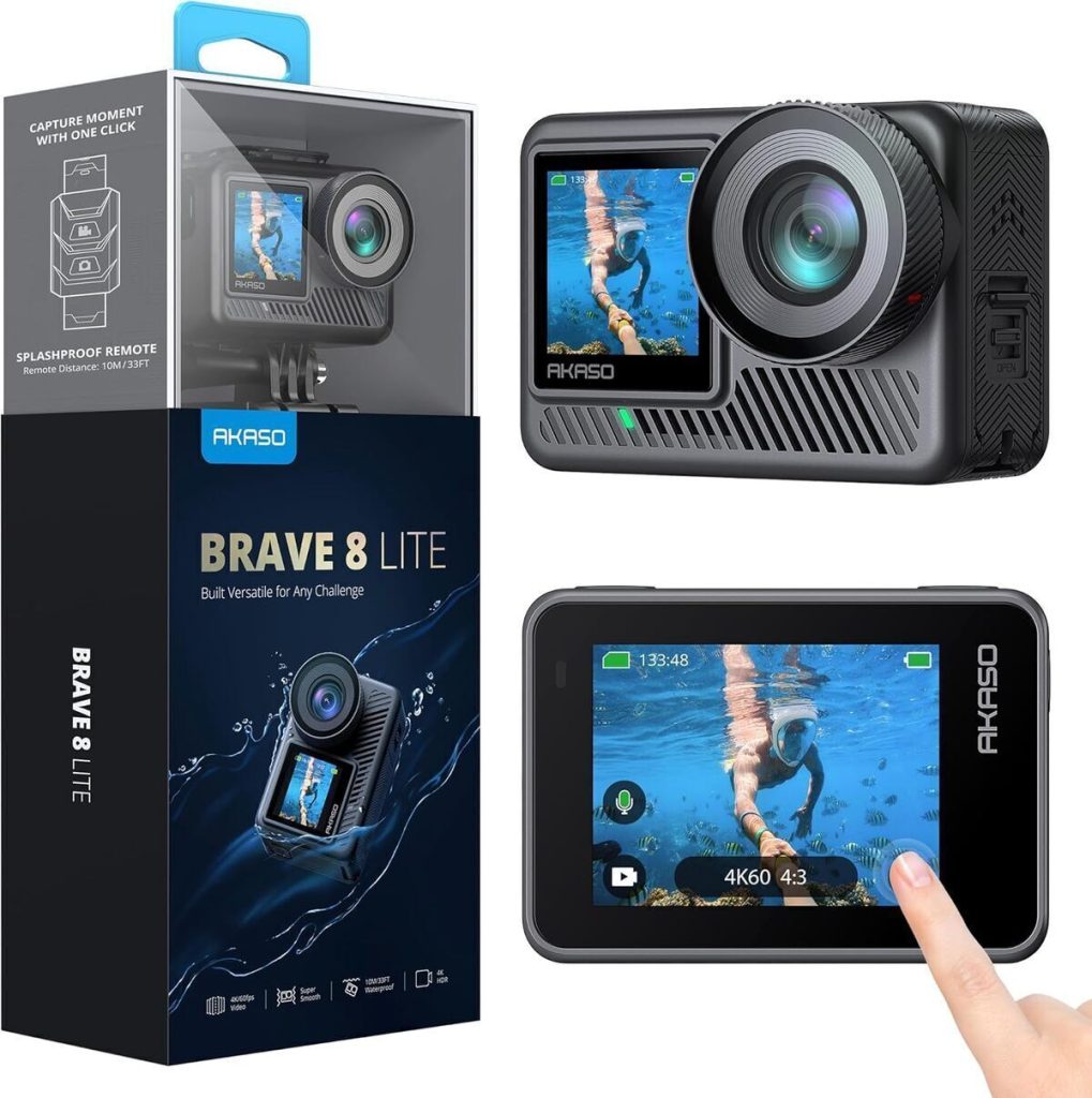 Test de la caméra sport AKASO Brave 8 Lite 4K : performance et étanchéité