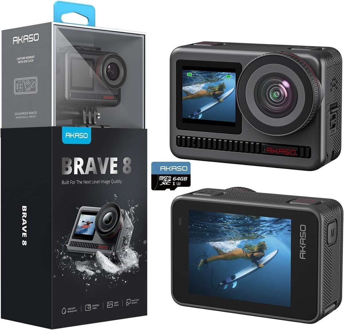 Test de la caméra sport AKASO Brave 8 : performance 4K et étanchéité