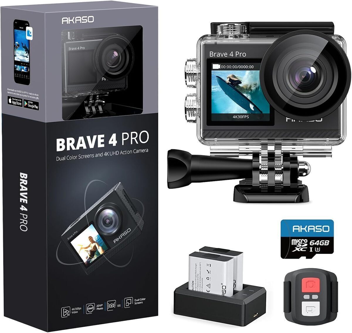 Test de l'AKASO Brave 4 Pro : caméra sport 4K sous-marine