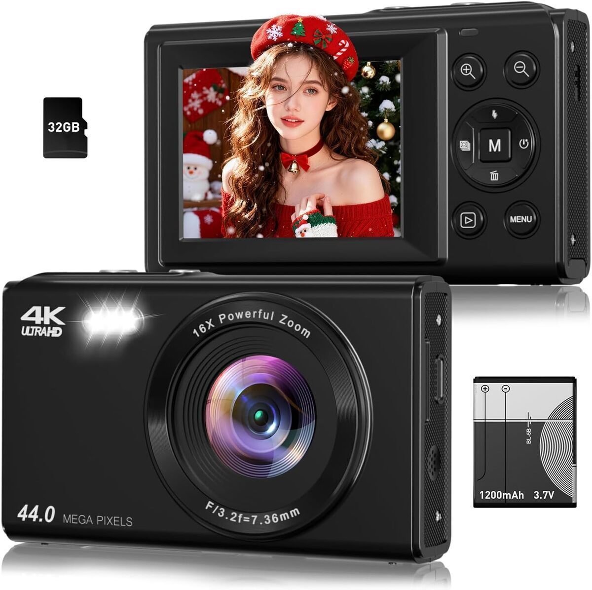 Test de l'appareil photo 4K 44MP rose : compact et performant