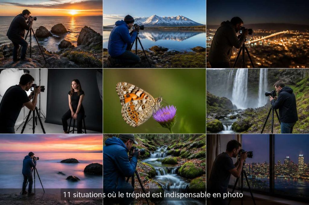 11 situations où le trépied est indispensable en photo