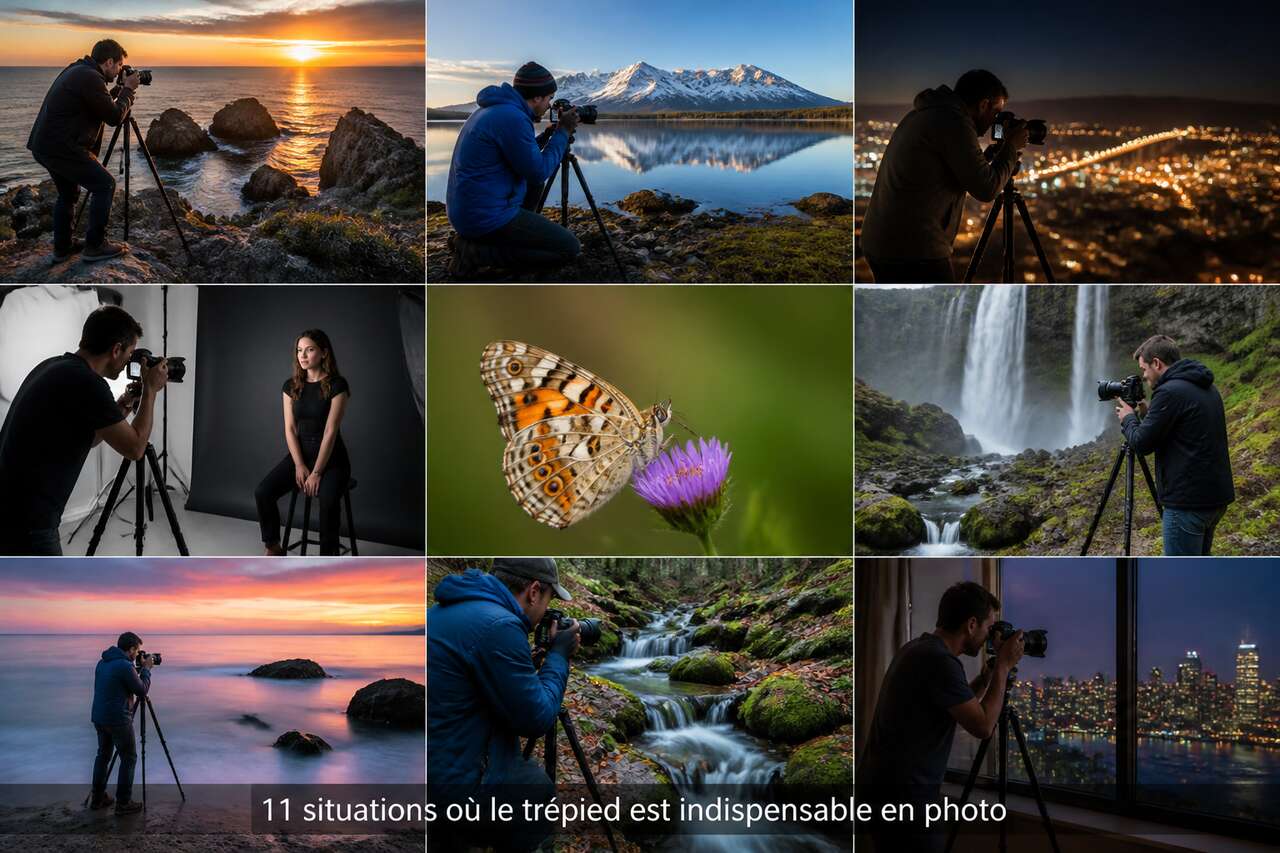 11 situations où le trépied est indispensable en photo