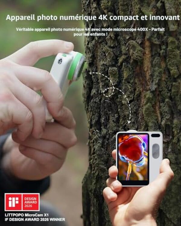 Découvrez notre test complet de la Littpopo MicroCam X1 : un appareil photo numérique 4K doté d'un microscope 400x pour des captures détaillées et professionnelles.