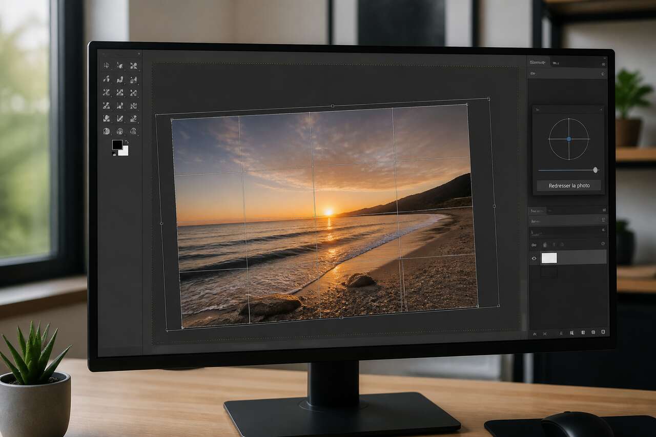 Comment redresser une photo avec GIMP