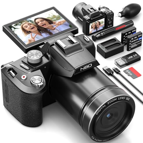 Test : appareil photo numérique NBD 8K avec zoom 16x et écran IPS 180°