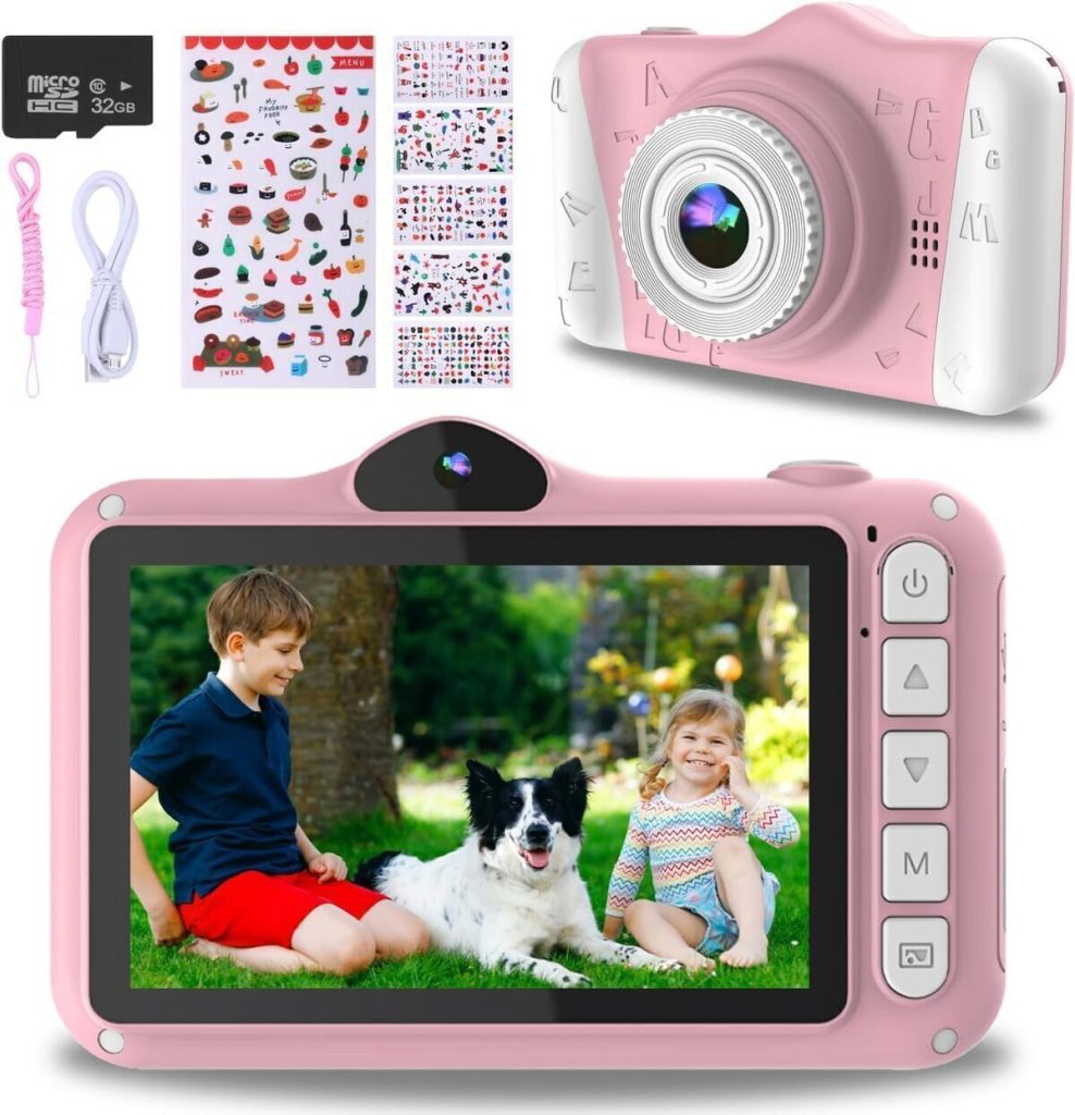 Test : appareil photo enfants 12 MP avec zoom 8x (rose)