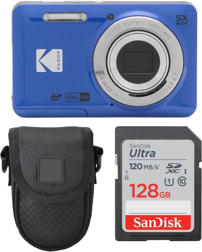 Test Kodak PIXPRO FZ55 : appareil photo numérique performant avec étui et carte 128 Go