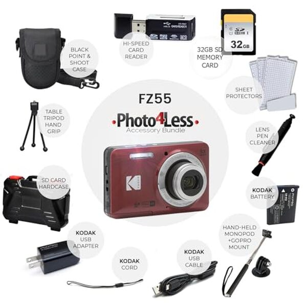Découvrez notre test détaillé du Kodak PIXPRO FZ55, l'appareil photo compact idéal avec ses accessoires inclus. Performances, qualité et prix : tout ce qu'il faut savoir.