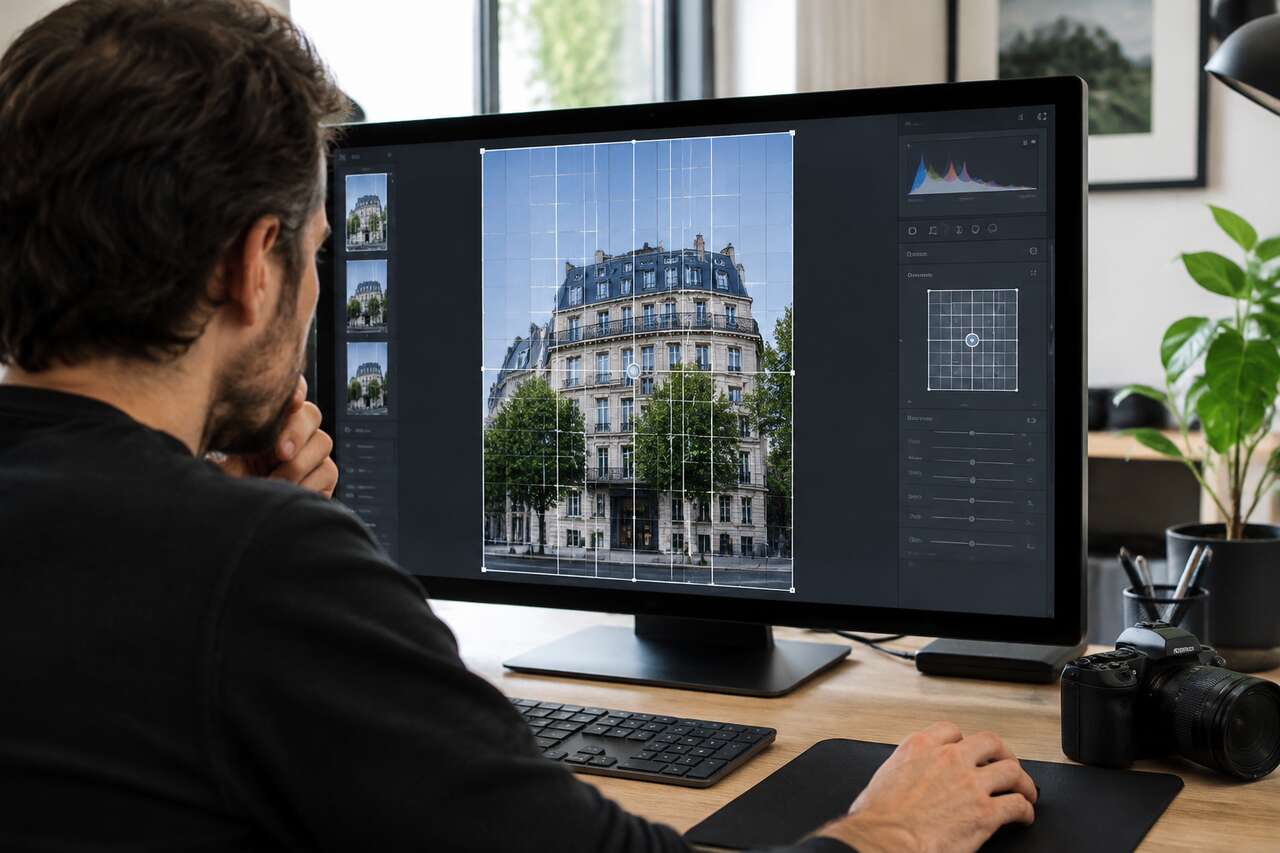 Redressement guidé avec repères dans lightroom cc: méthode pas à pas Redressement guidé avec repères dans lightroom cc: méthode pas à pas