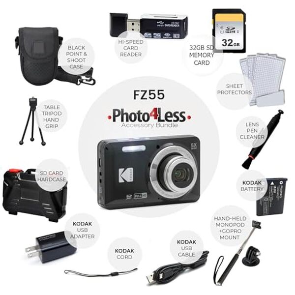 Découvrez notre test détaillé du Kodak PIXPRO FZ55 avec accessoires. Avis honnête, performances, qualité photo et prix pour ce appareil photo compact.