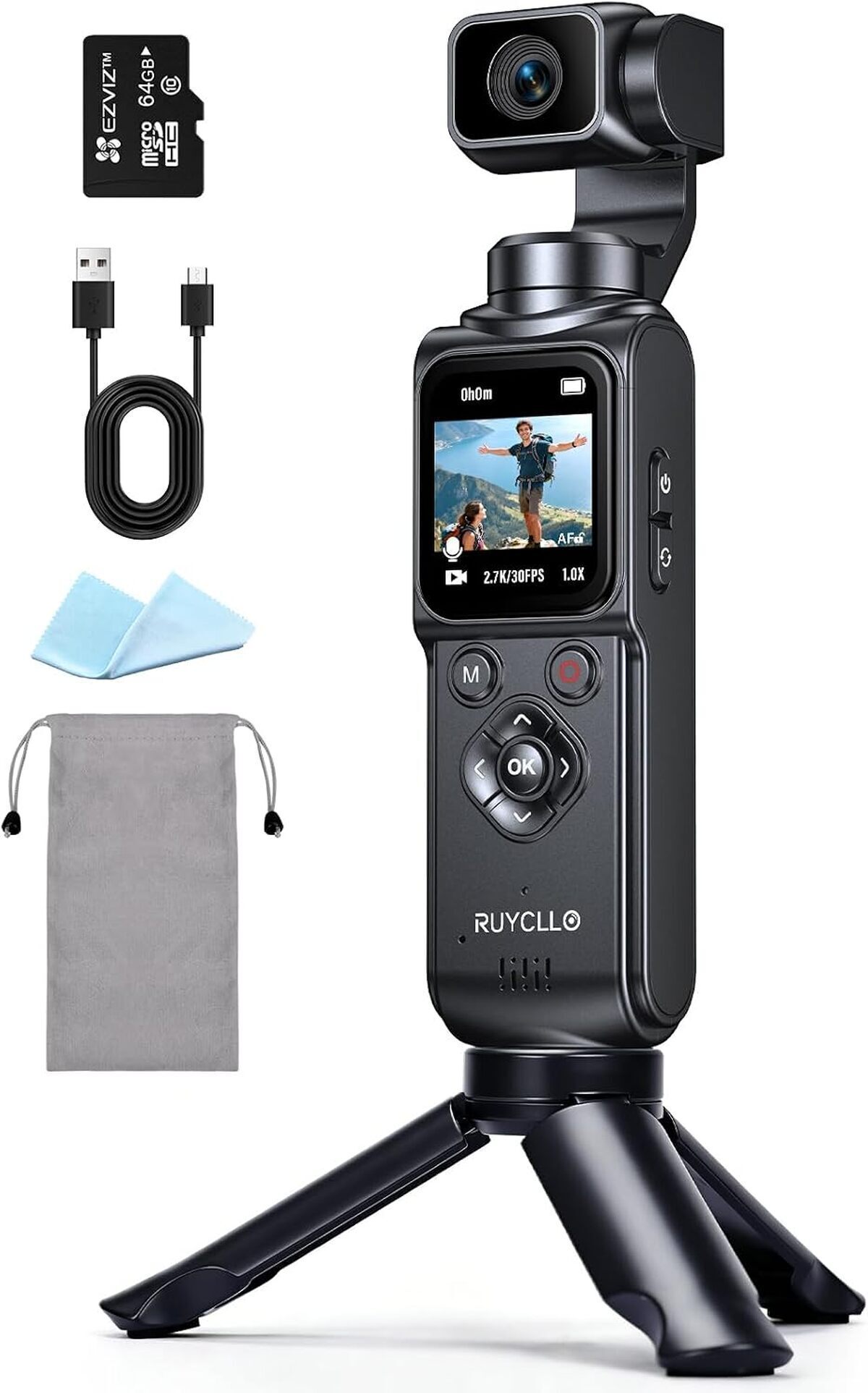 Test de la caméra vlog Ruycllo 4K stabilisée : compacte et performante pour le sport