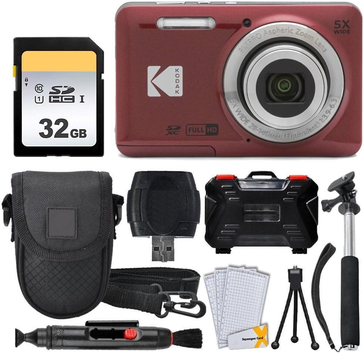 Test du Kodak PIXPRO FZ55 : appareil photo compact avec accessoires complets